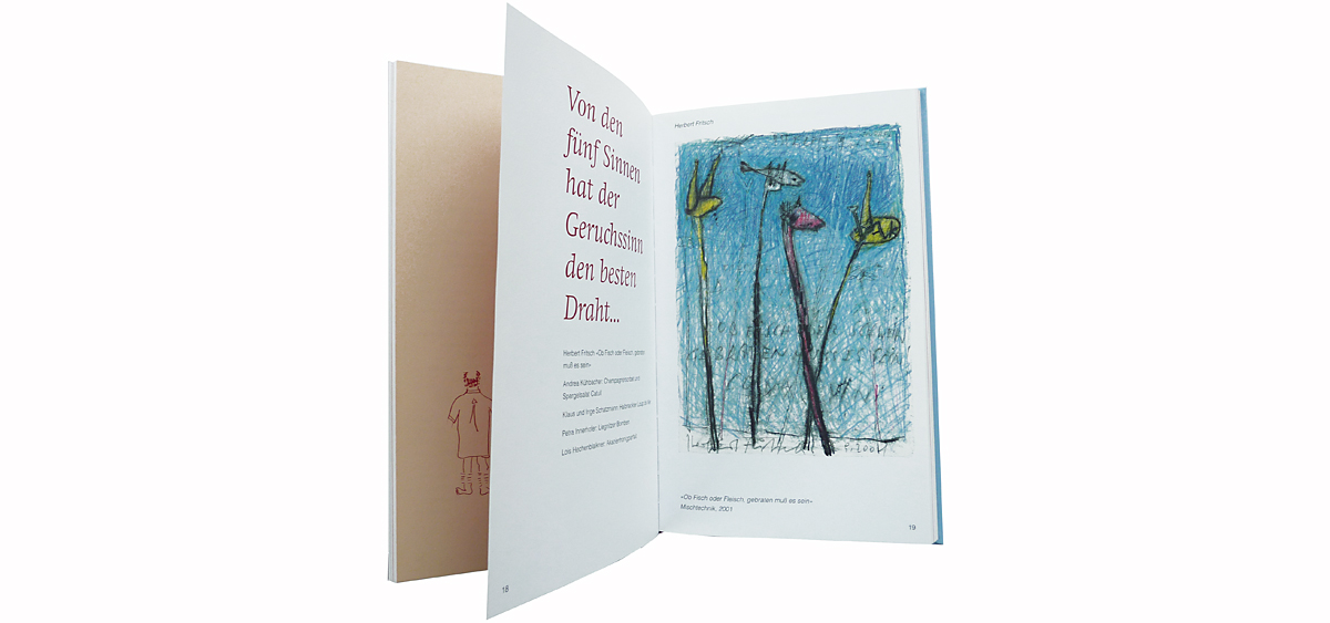 Worüber unser Gaumen lacht ... Kochbuch mit Illustrationen und Arbeiten von verschiedenen Künstlerinnen und Künstlern