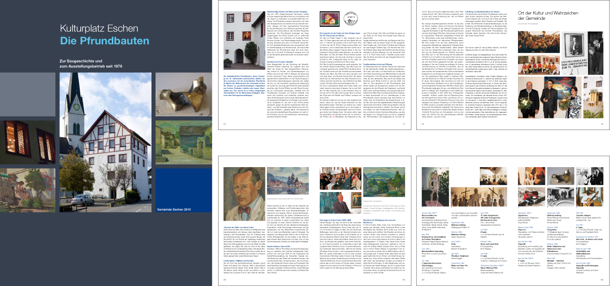 Broschüre zur Geschichte und Nutzung der Pfrundbauten in Eschen