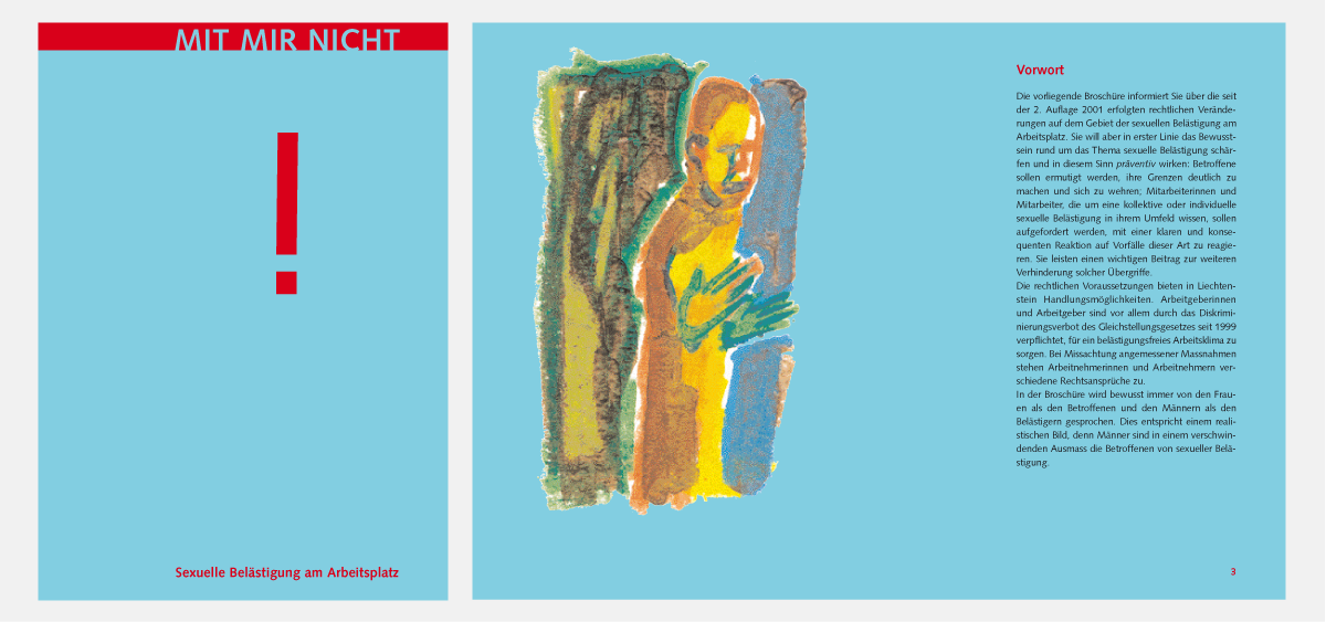 Farbkontraste können fast schmerzen, hier bewusst als Gestaltungselement eingesetzt. Illustrationen von Stephan Sude