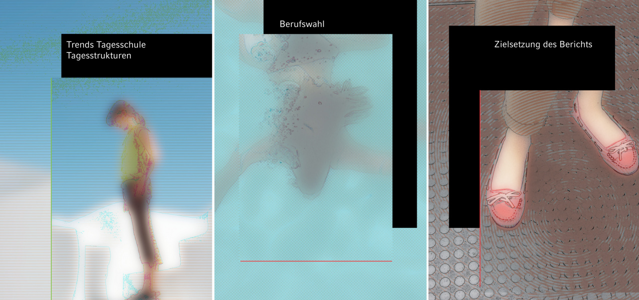 Ideenentwürfe für Bildillustrationen.